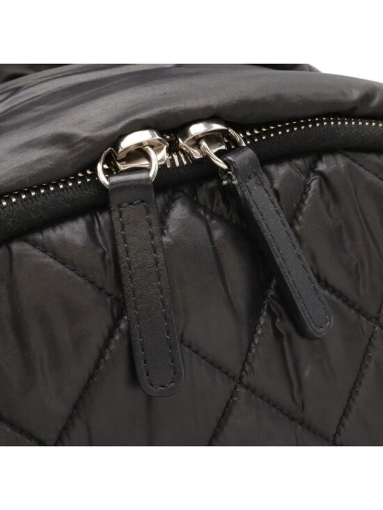 Chanel Coco Cocoon Backpack Quilted Nylon Leather Black main image 5